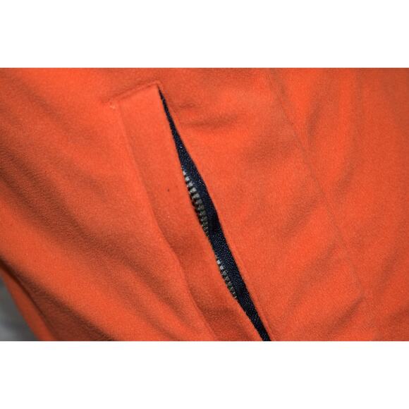 Southern Tide Fleece Jacket Vest Womens Size Small Zip Pockets Orange Blue - Picture 3 of 7